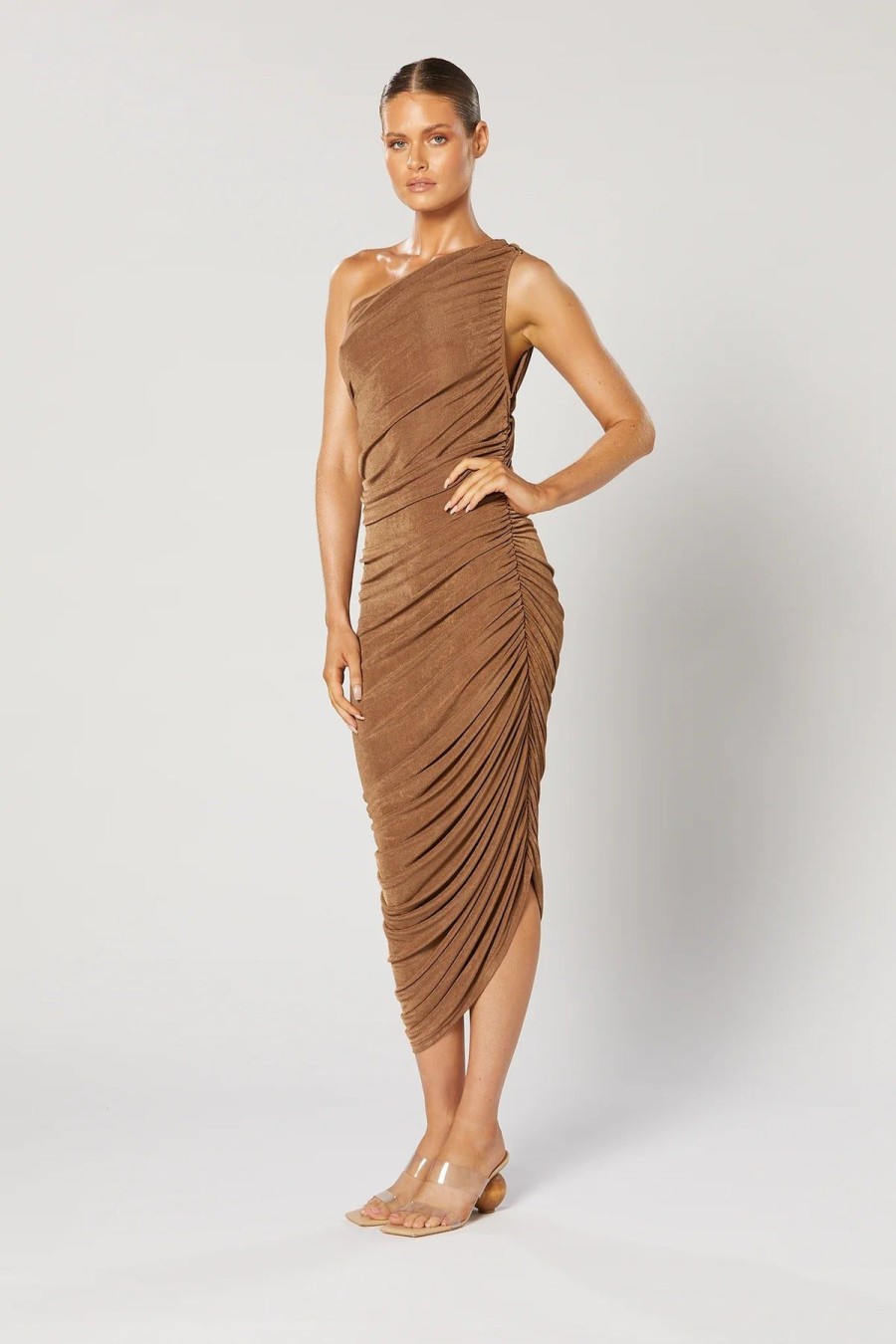 Women Winona Wedding Guest | Winona Valor Midi Dress-Bronze