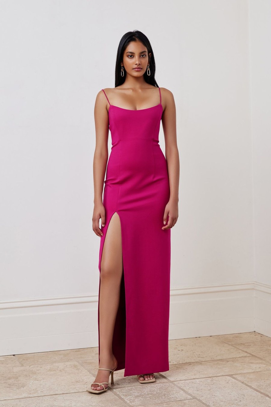 Women Lexi Formal | Lexi Tory Dress-Magenta