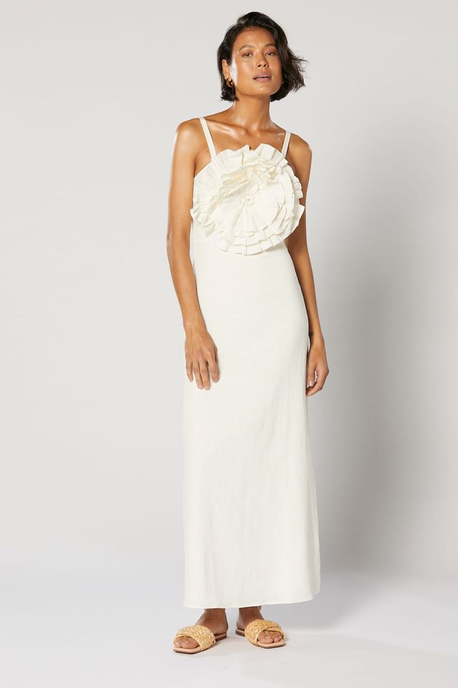 Women Winona Wedding Guest | Winona Morissey Rose Dress-White