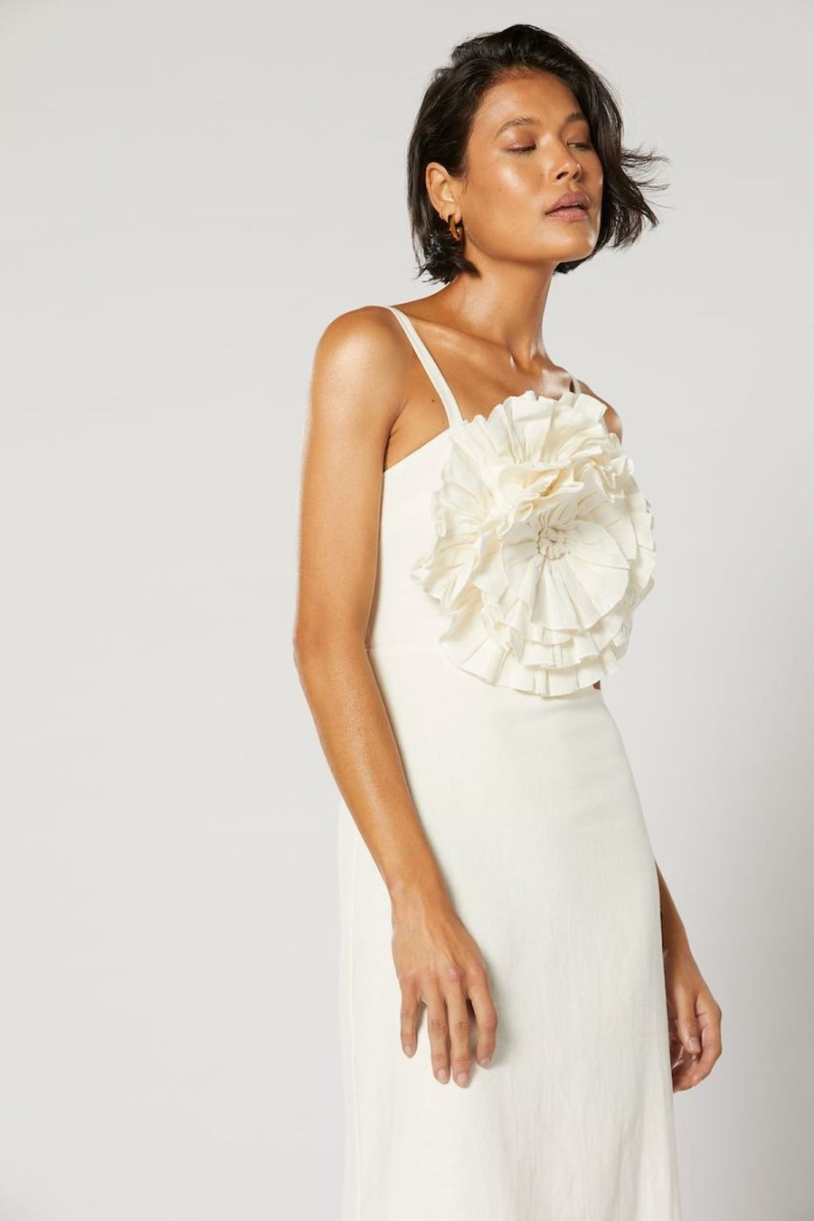 Women Winona Wedding Guest | Winona Morissey Rose Dress-White