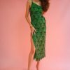 Women Dress Hire AU Party | De La Vali Cher Midi Dress-Green Sequin