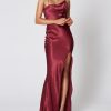 Women Winona Formal | Winona Shangri-La Asymmetrical Dress-Wine