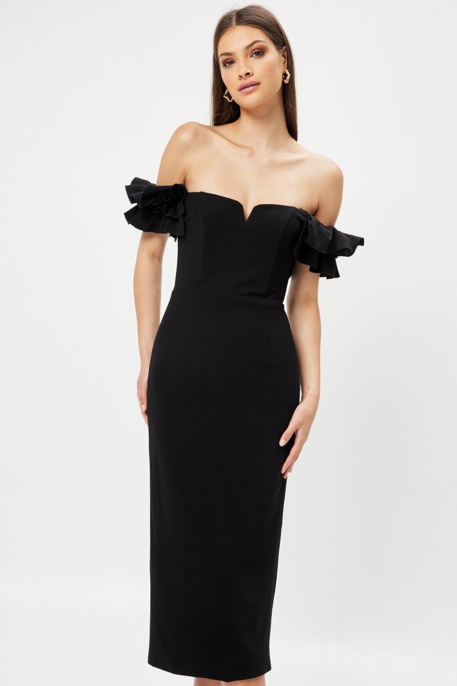 Women Elliatt Wedding Guest | Elliatt Creole Dress-Black