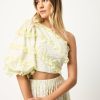 Women Elliatt Sets | Elliatt Palawan Top-Ivory/Citrus