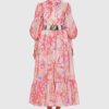 Women Leo Lin Wedding Guest | Leo Lin Nayla Midi Dress-Lush