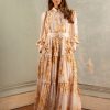 Women Dress Hire AU Wedding Guest | Saint Armont Aurelie Maxi Dress-Fleurs D'Or Print