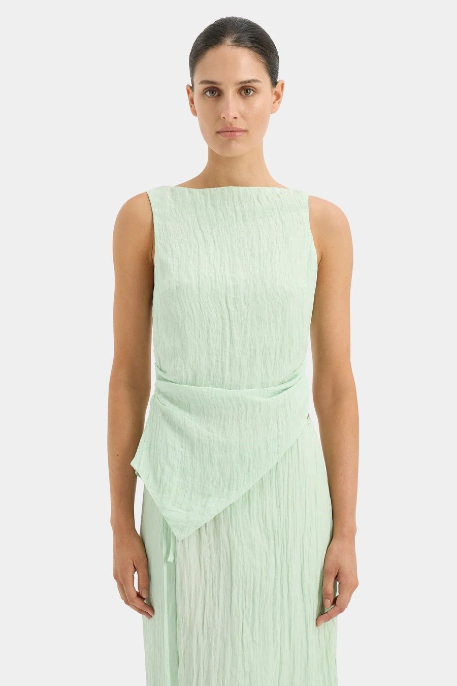 Women Dress Hire AU Sets | Sir The Label Ligera Open Back Top-Mint