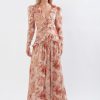 Women Sonya Wedding Guest | Sonya Ruffle Cutout Maxi-Spiced Peonies