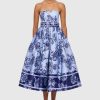 Women Leo Lin Wedding Guest | Leo & Lin Norine Bustier Midi Dress-Hyacinth