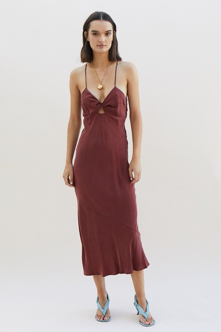 Women Suboo Wedding Guest | Suboo Georgia Slip Dress-Merlot