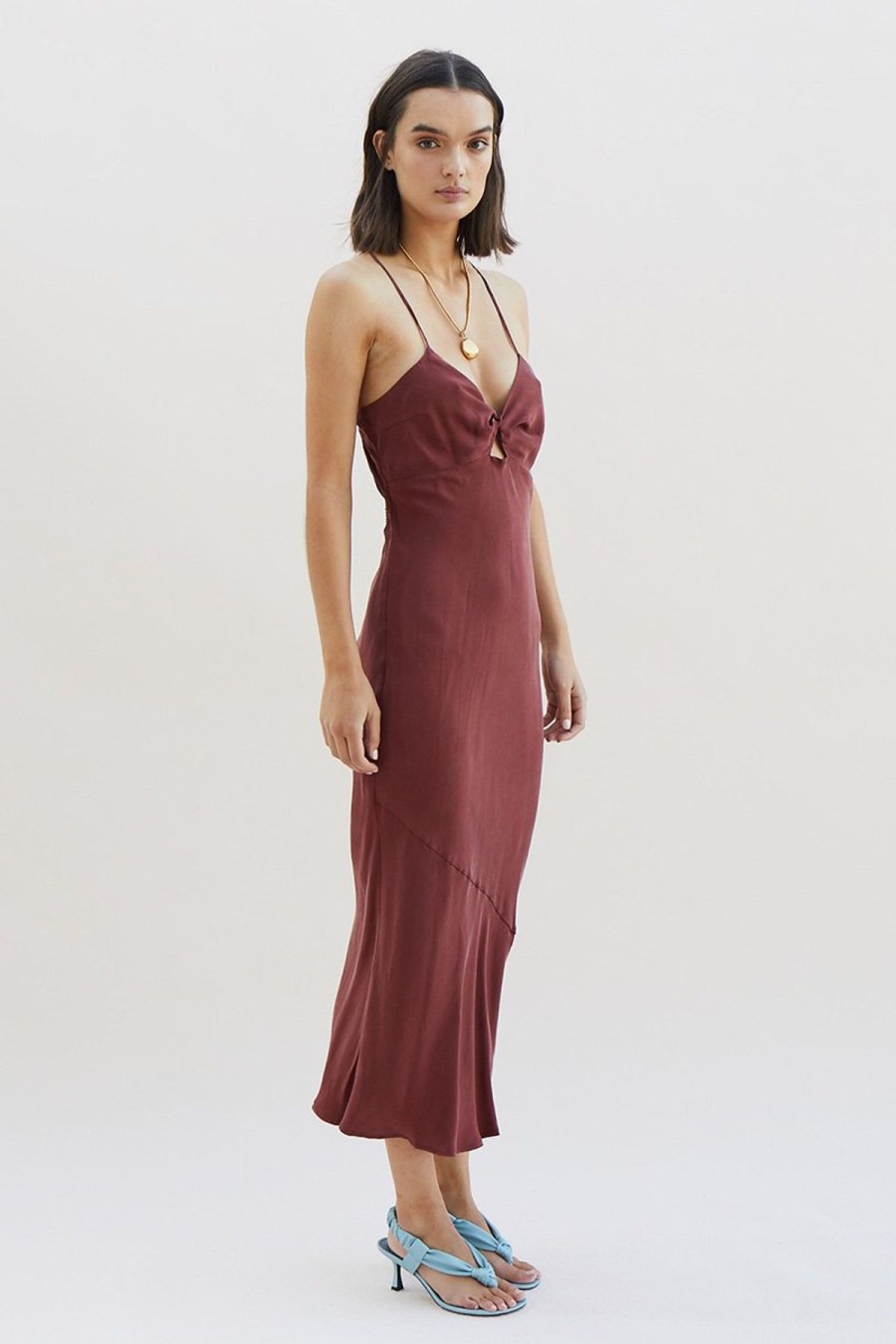 Women Suboo Wedding Guest | Suboo Georgia Slip Dress-Merlot