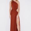 Women Sonya Wedding Guest | Sonya Nour Bronze Shimmer Maxi Dress-Bronze Shimmer