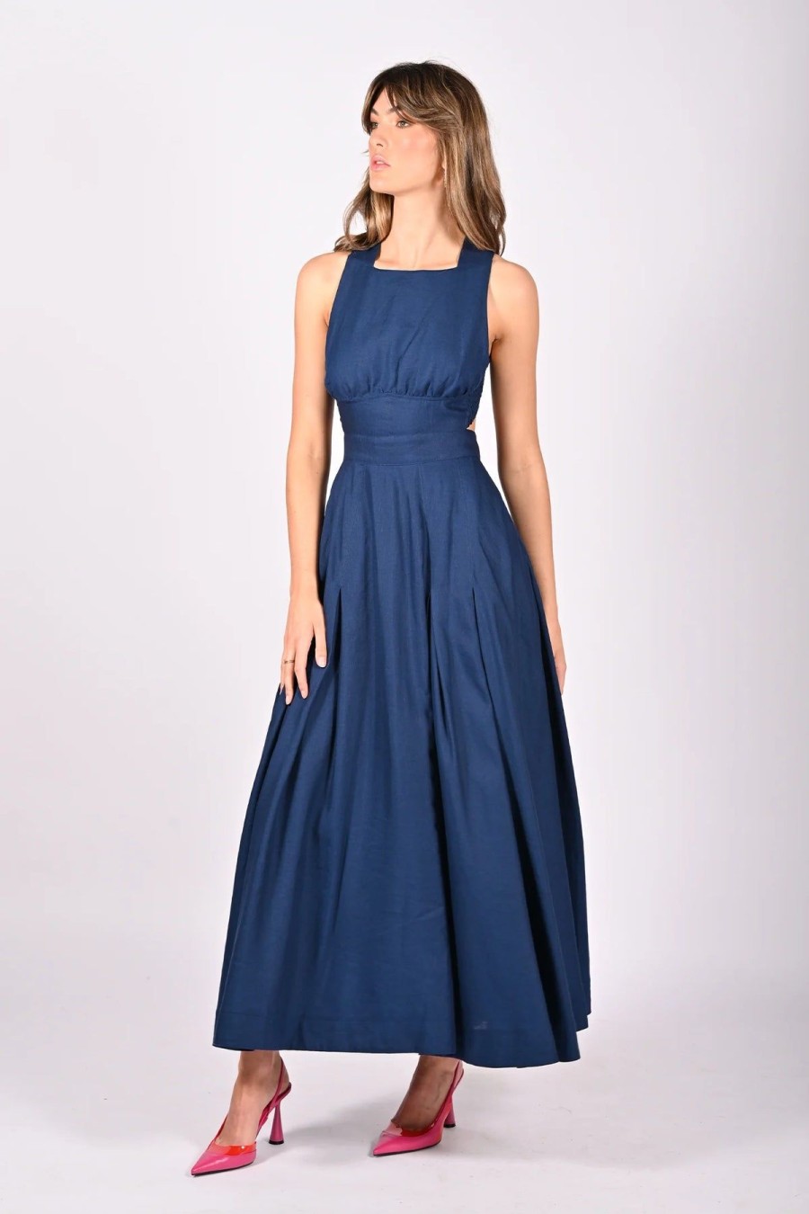 Women Aureta Wedding Guest | Aureta Elke Maxi Dress-Reverie Blue