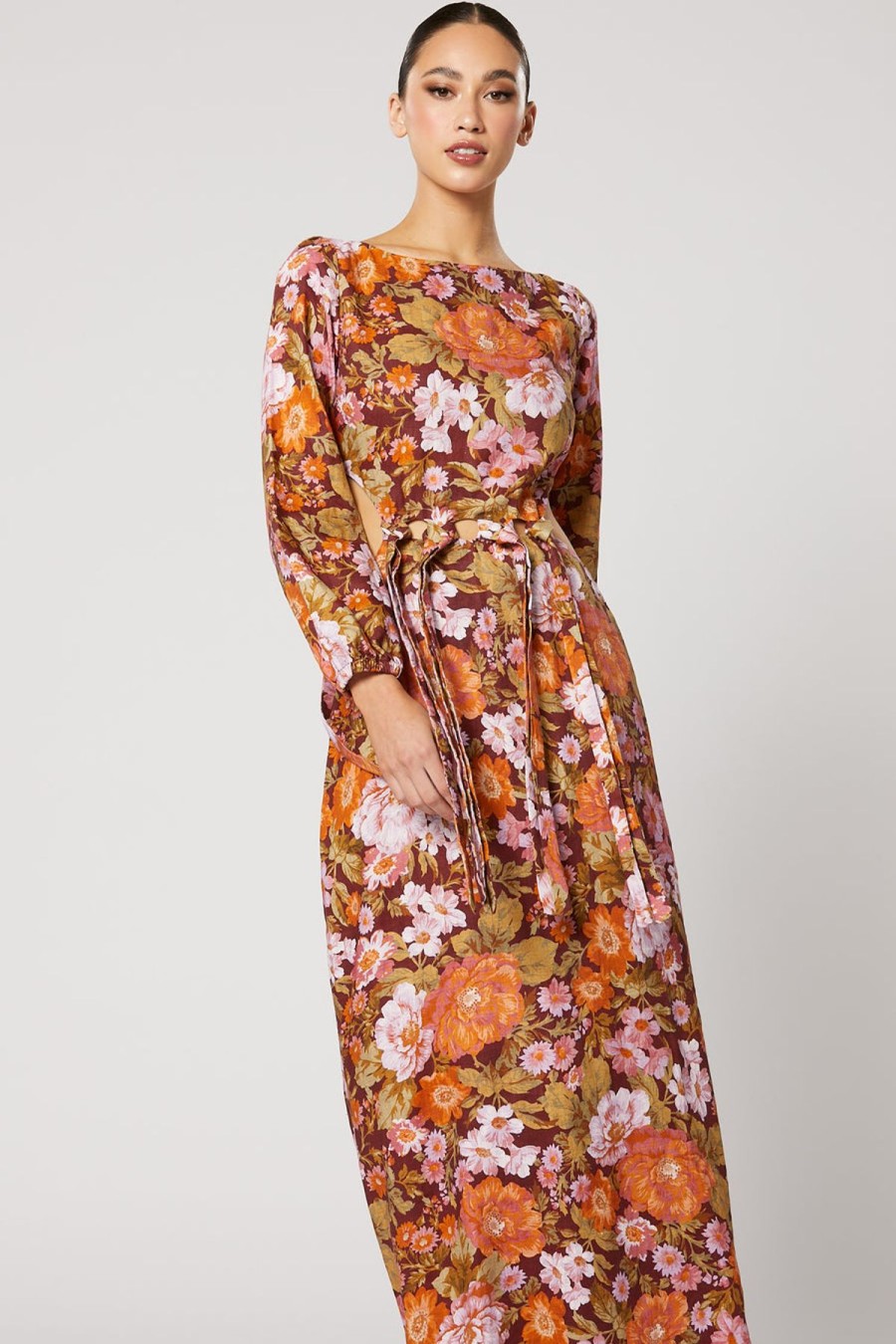 Women Winona Wedding Guest | Winona Pilgrim Waist Knot Dress-Print