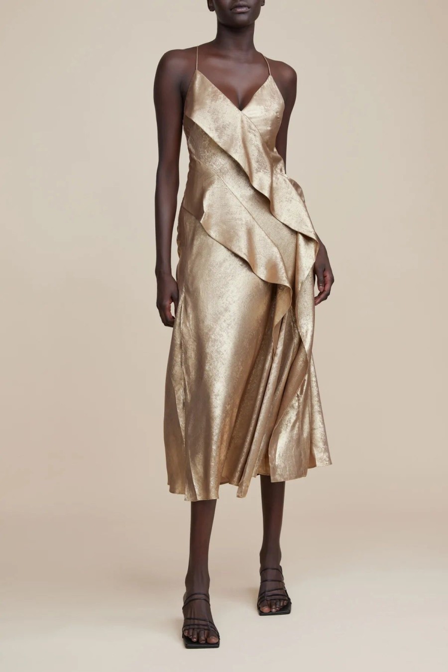 Women Acler Wedding Guest | Acler Queensbridge Dress-Golden