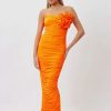 Women Bianca & Bridgett Formal | Bianca & Bridgett Tara Midi Dress-Orange