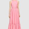 Women Leo Lin Wedding Guest | Leo & Lin Flamingo Full Back Dress-Pink