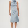 Women Third Form Wedding Guest | Third Form Long Nights High Neck Dress-Powder Blue