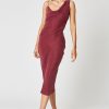 Women Winona Wedding Guest | Winona Nevada Asymmetrical Dress-Wine