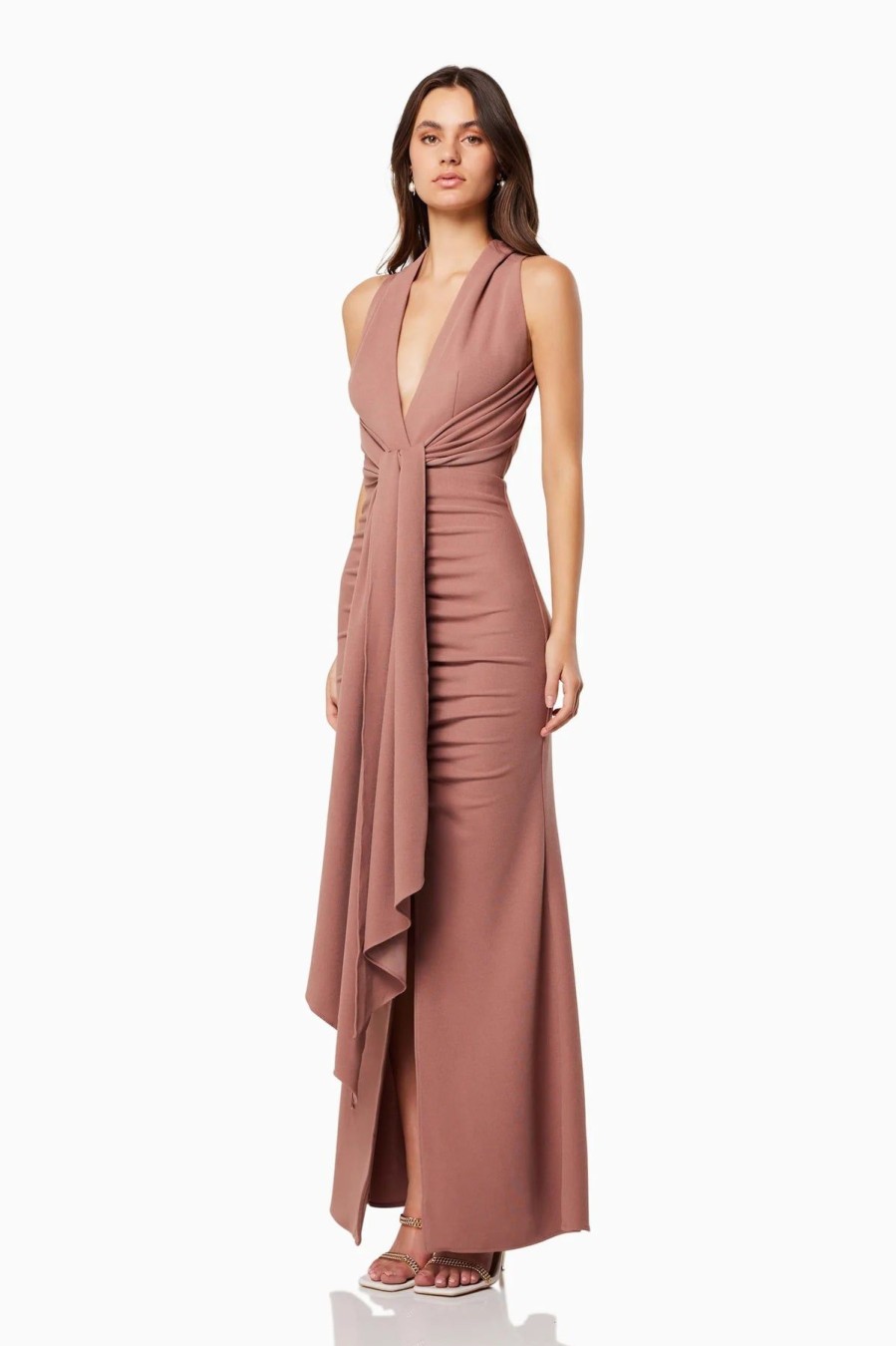 Women Elliatt Formal | Elliatt Zephyra Gown-Tan