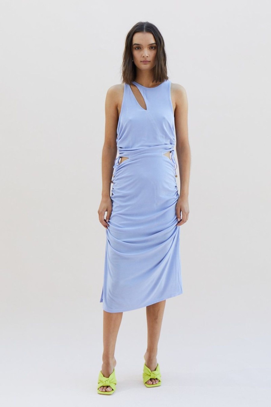 Women Suboo Engagement | Suboo The Liz Rouched Midi Tank Dress-Lilac