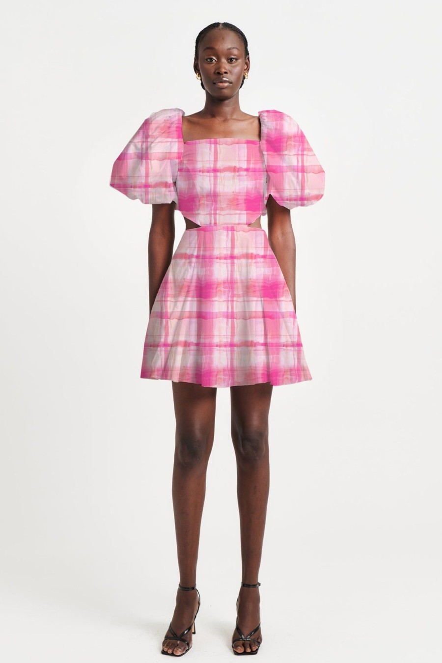 Women Aureta Wedding Guest | Aureta Ada Mini Dress-Fandango Check