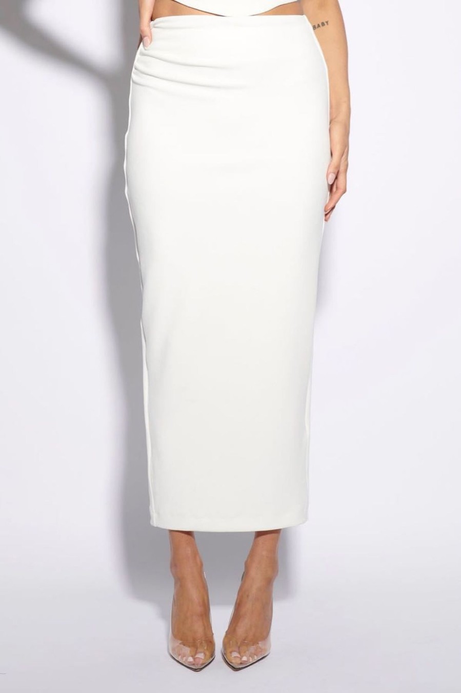 Women Effie Kats Skirts | Effie Kats Ginza Skirt-White