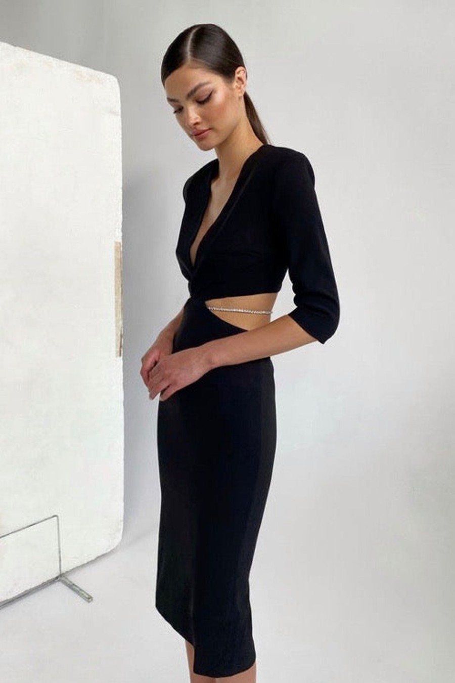 Women Dress Hire AU Party | Kianna Jennifer Dress-Black