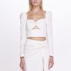 Women Dress Hire AU Party | Nicola Finetti Kerry Top-White