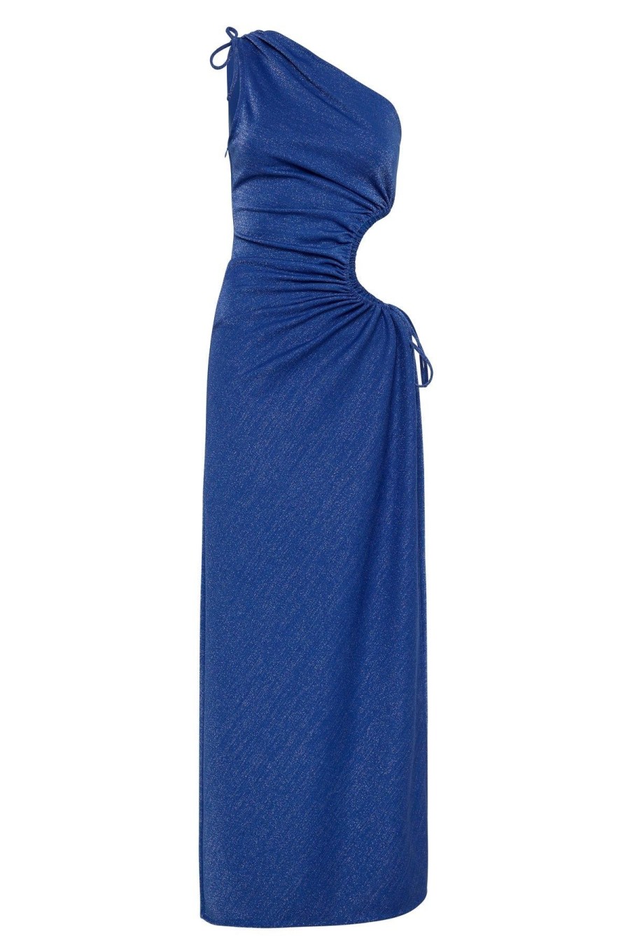 Women Sonya Wedding Guest | Sonya Nour Cobalt Blue Shimmer Maxi Dress-Blue Shimmer