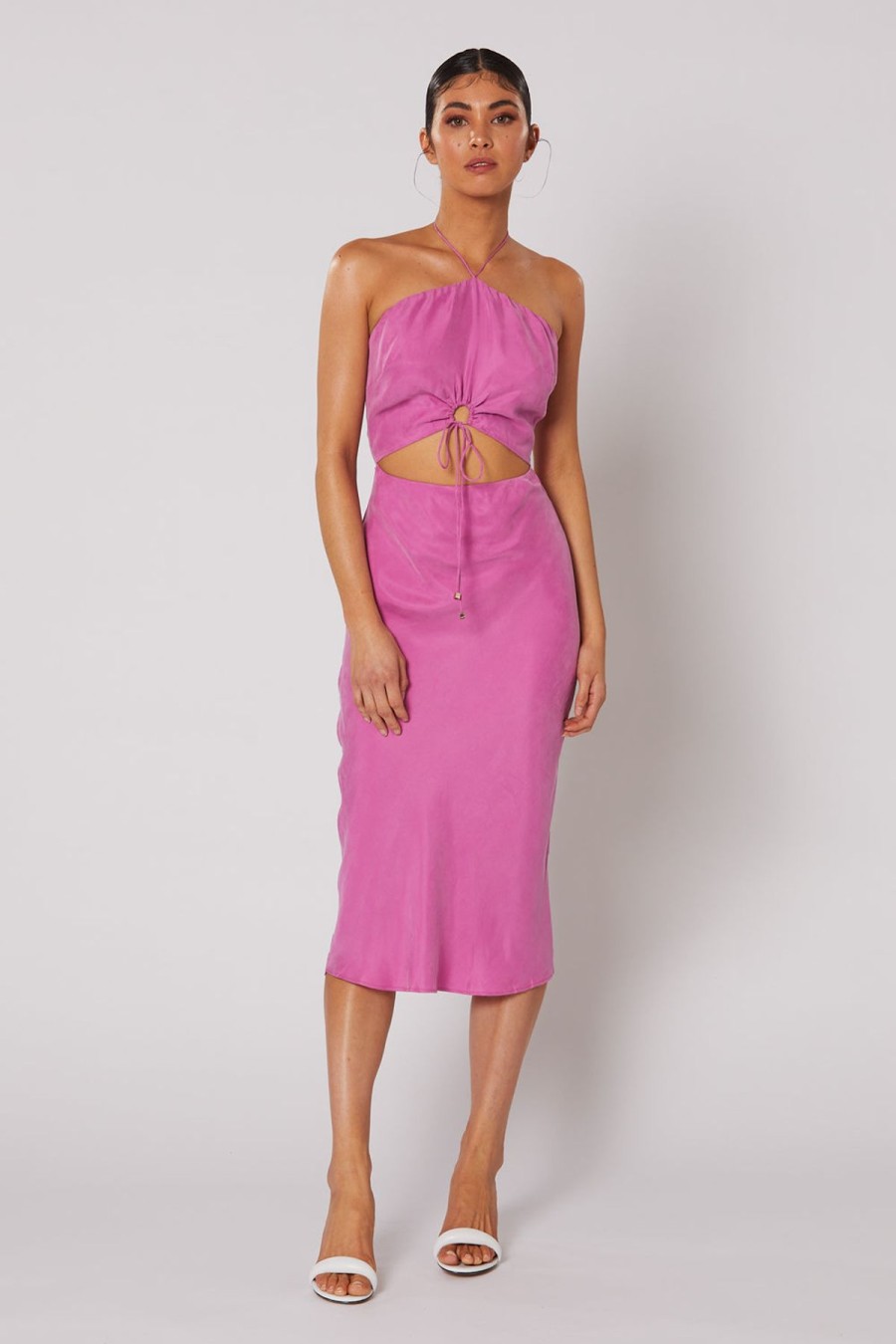 Women Winona Wedding Guest | Winona Morado Midi Dress-Mulberry