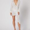 Women Winona Party | Winona Husk Asymmetrical Dress-White