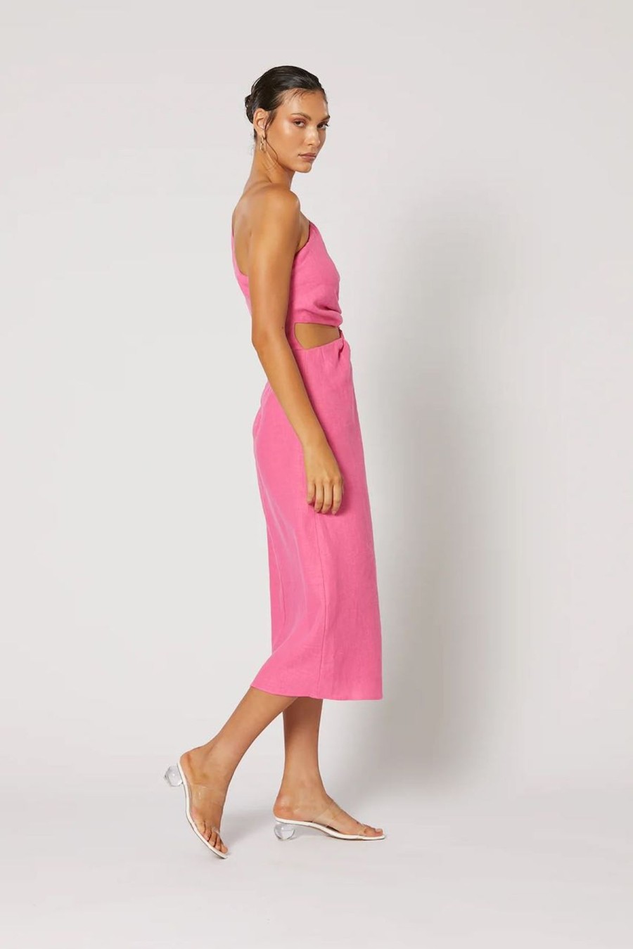 Women Winona Wedding Guest | Winona Siesta Gathered Dress-Pink