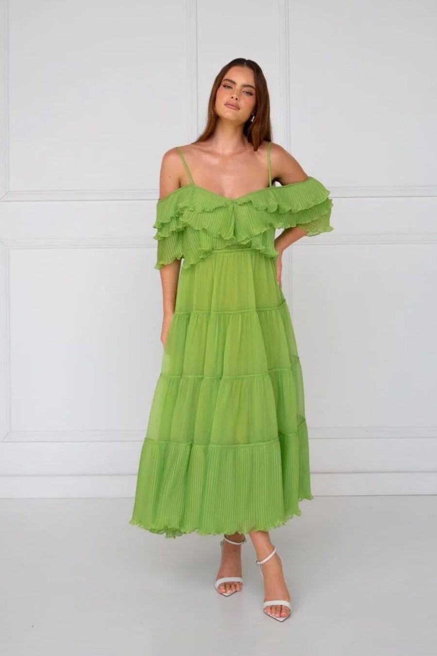 Women Talulah Wedding Guest | Talulah Cosmos Midi Dress-Mojito Lime