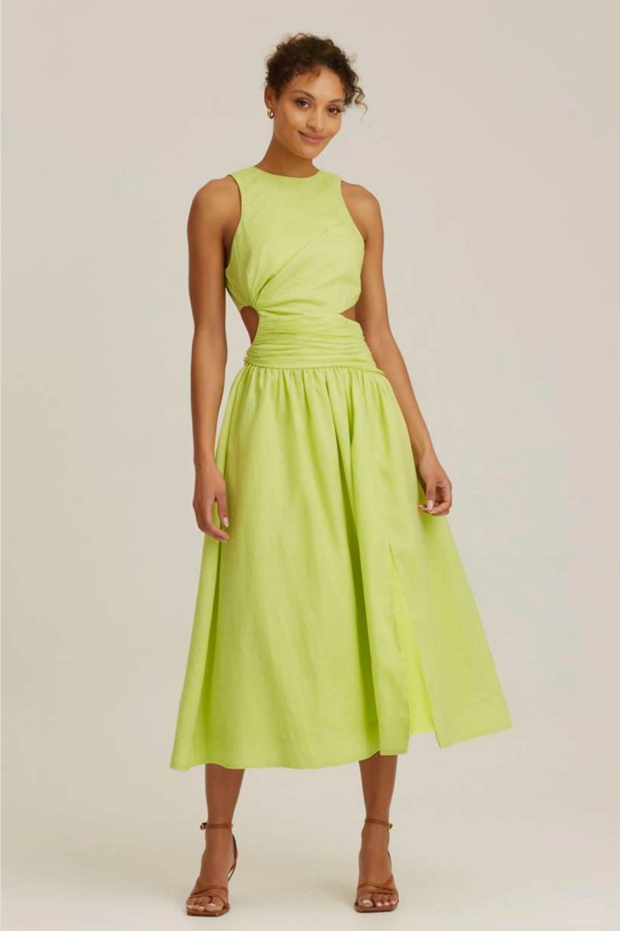 Women Keepsake Party | Keepsake Amalfi Midi Dress-Pear