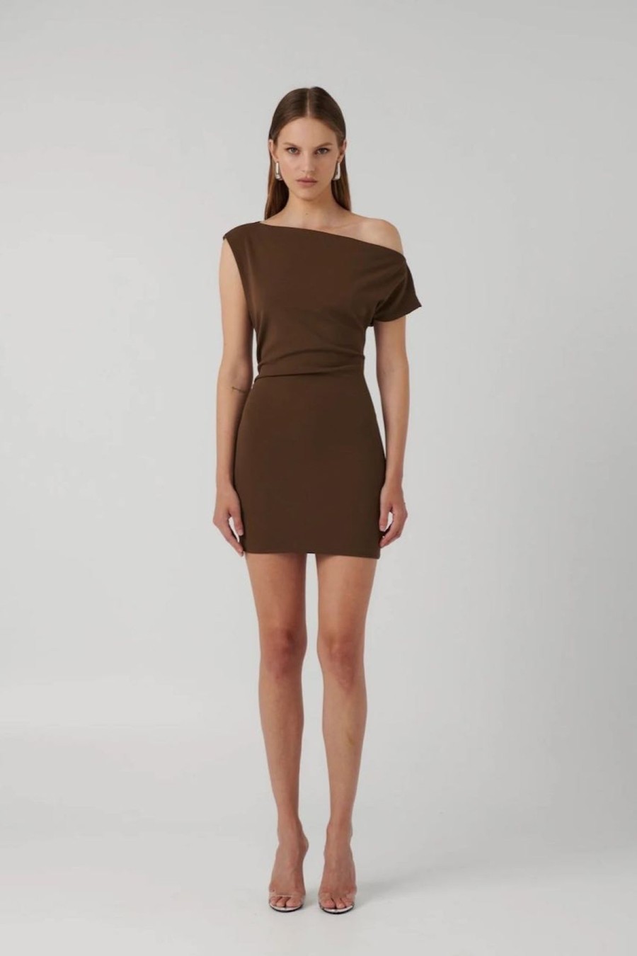 Women Effie Kats Race Day | Effie Kats Shenise Mini Dress-Mocha