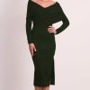 Women Pasduchas Wedding Guest | Pasduchas Zodiac Midi Dress-Olive