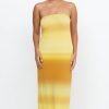 Women Bec & Bridge Wedding Guest | Bec & Bridge Amara Strapless Maxi Dress-Golden Ombre