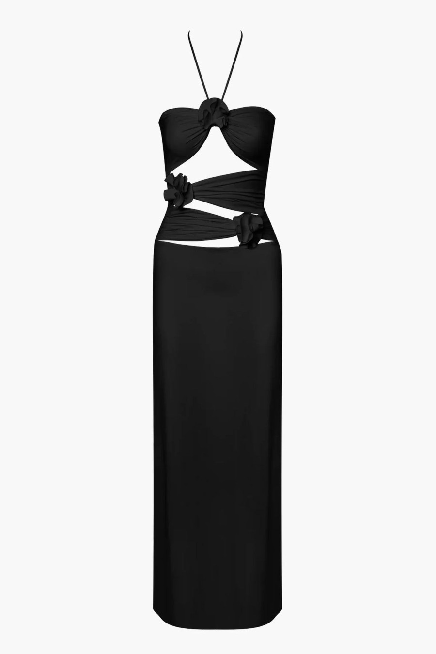 Women Dress Hire AU Wedding Guest | Maygel Coronel Veranera Dress-Black