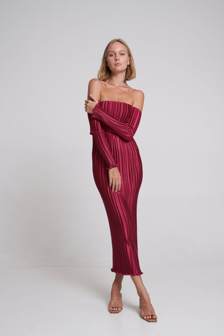 Women L'idee Wedding Guest | L'Idee Soiree Gatsby Gown-Ruby