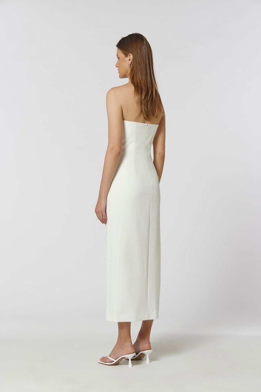 Women Dress Hire AU Party | Kianna Tailored Dress-White