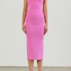 Women Dress Hire AU Wedding Guest | Alex Perry Spencer Midi Dress-Pink