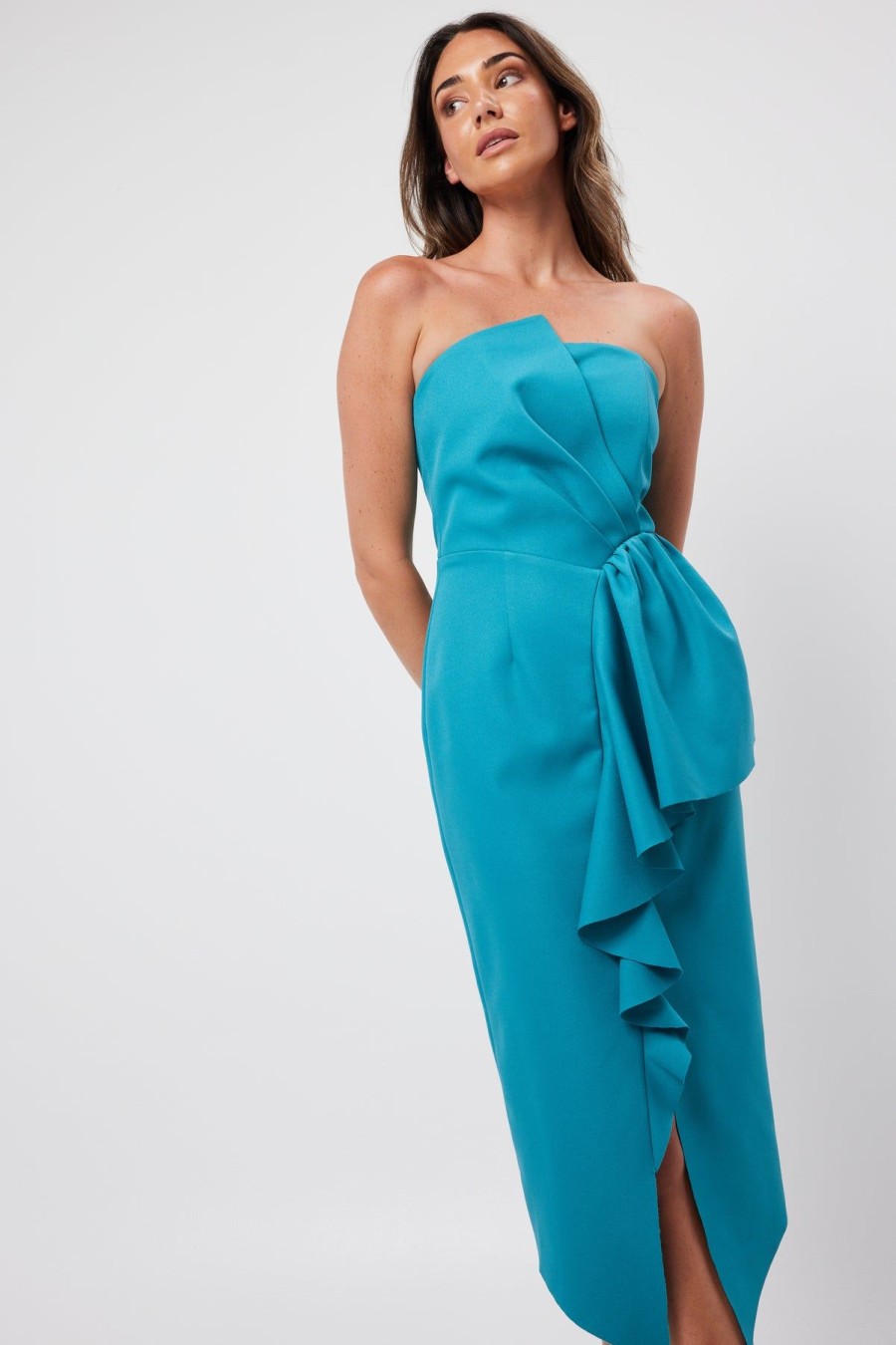 Women Elliatt Wedding Guest | Elliatt Ayla Dress-Turquoise