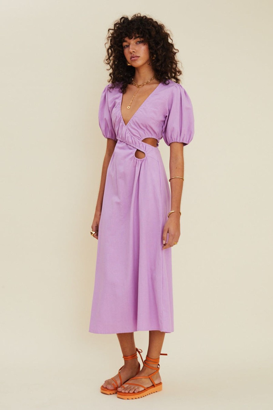 Women Suboo Wedding Guest | Suboo Skylar Cross Front Cut Out Maxi Dress-Lavendar