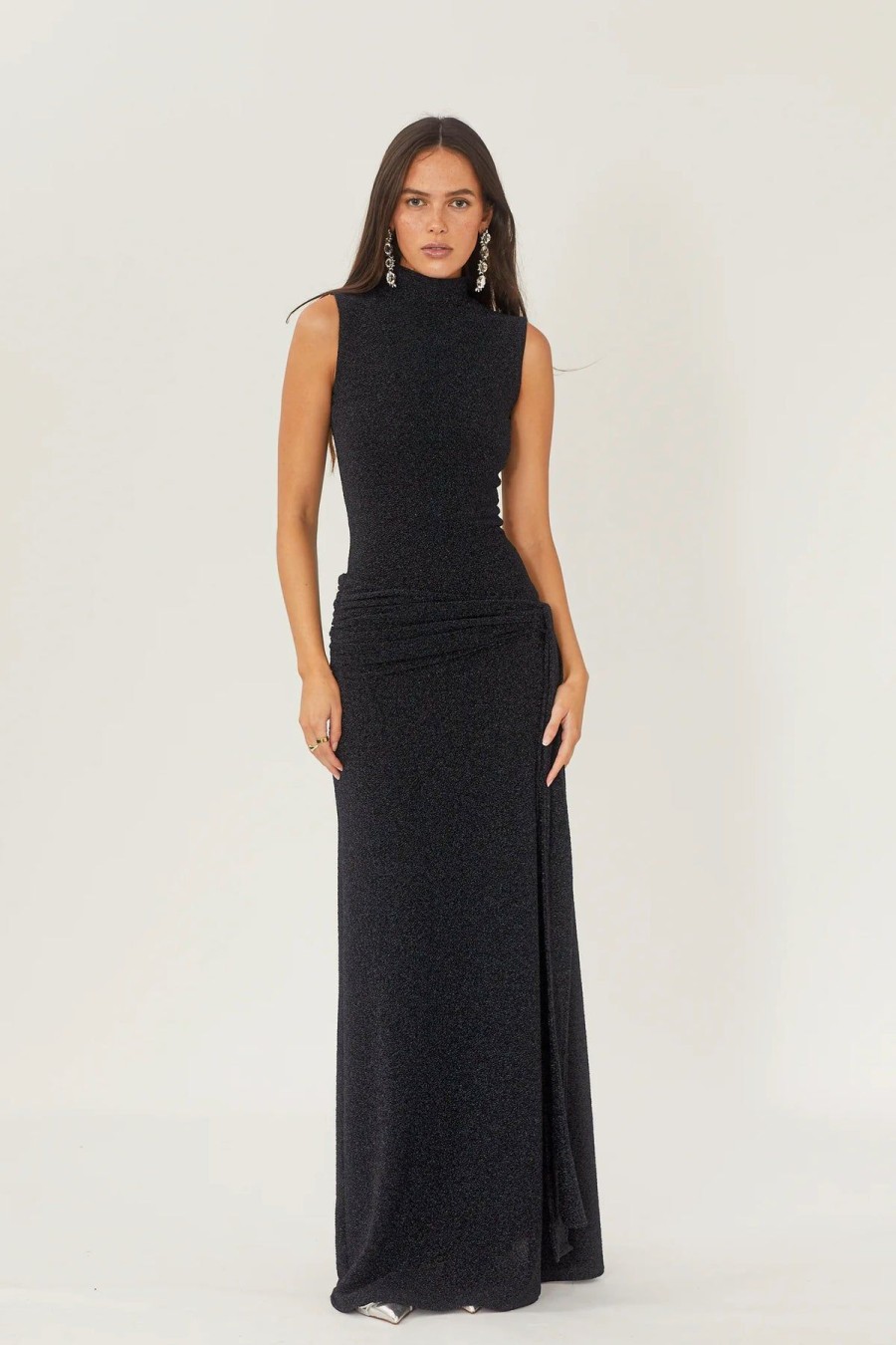 Women Arcina Ori Wedding Guest | Arcina Ori Monica Dress-Metallic Midnight