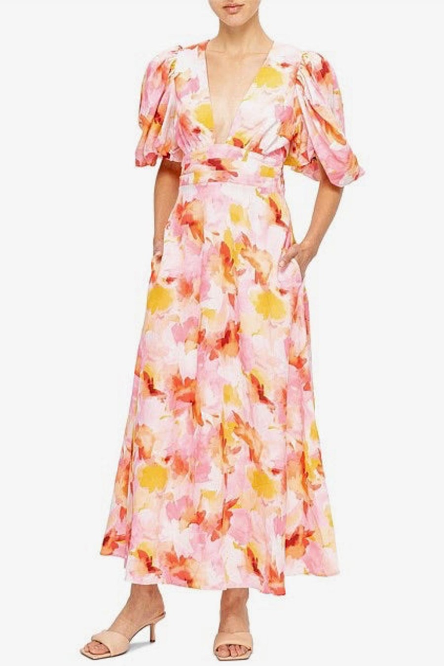 Women Acler Wedding Guest | Acler Hamilton Dress-Pink Floral