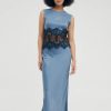 Women Third Form Wedding Guest | Third Form Visions Lace Trim Tank Dress-Sapphire