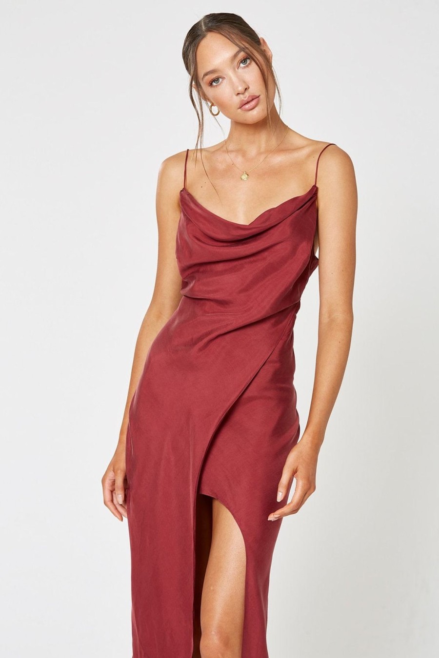 Women Winona Wedding Guest | Winona Mezzo Maxi Dress-Wine