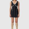 Women C/MEO Collective Party | C/Meo Collective Still Here Mini Dress-Black/Butter