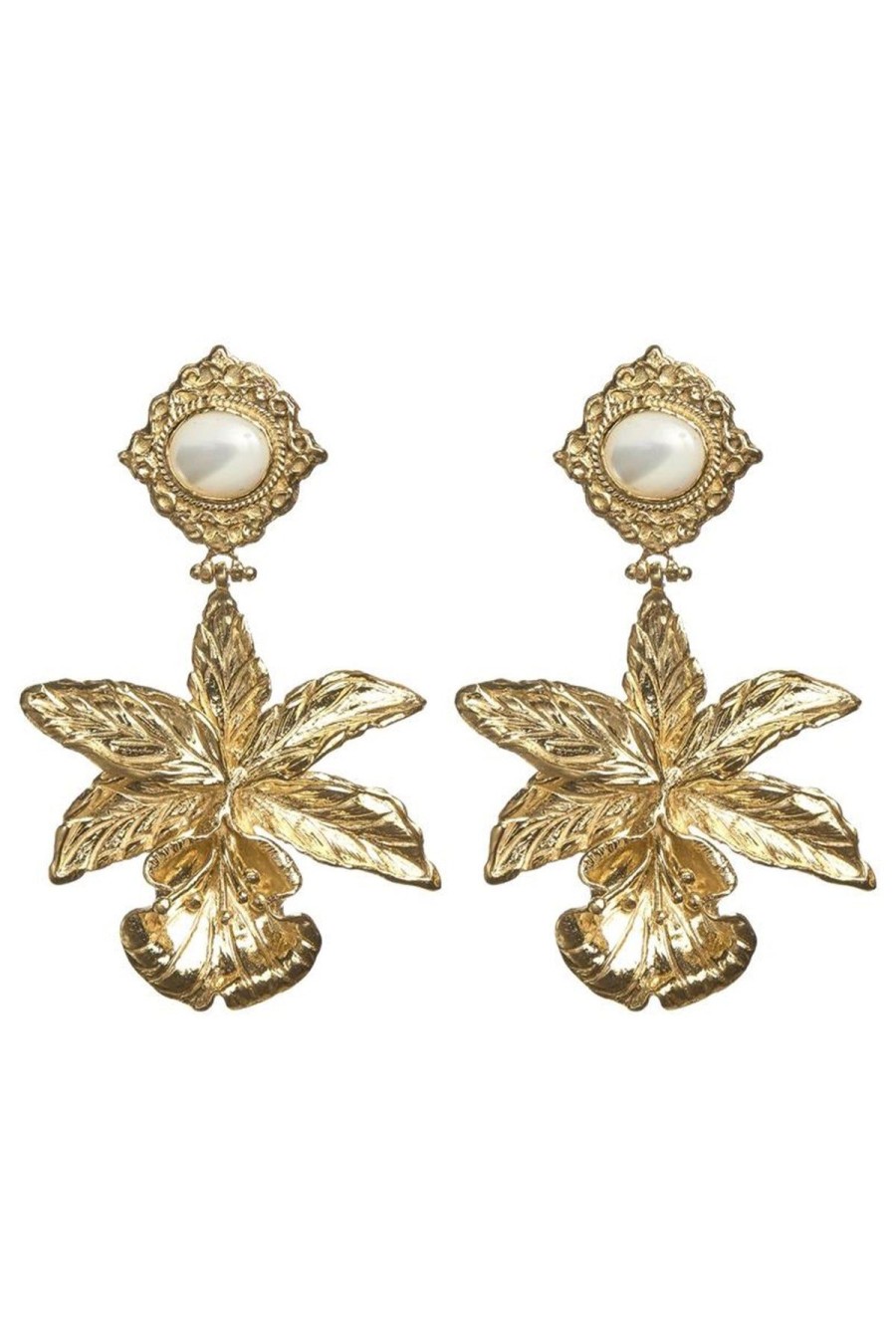 Women Dress Hire AU Earrings | Christie Nicolaides Aniella Earrings-Gold